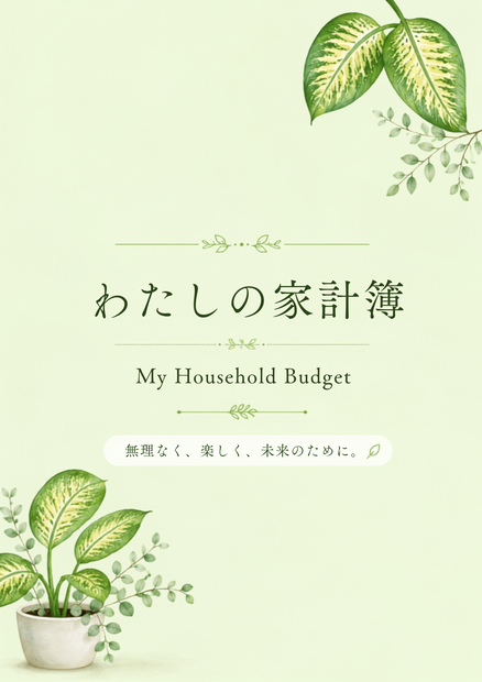 ボタニカル家計簿｜家計管理テンプレート 6点セット