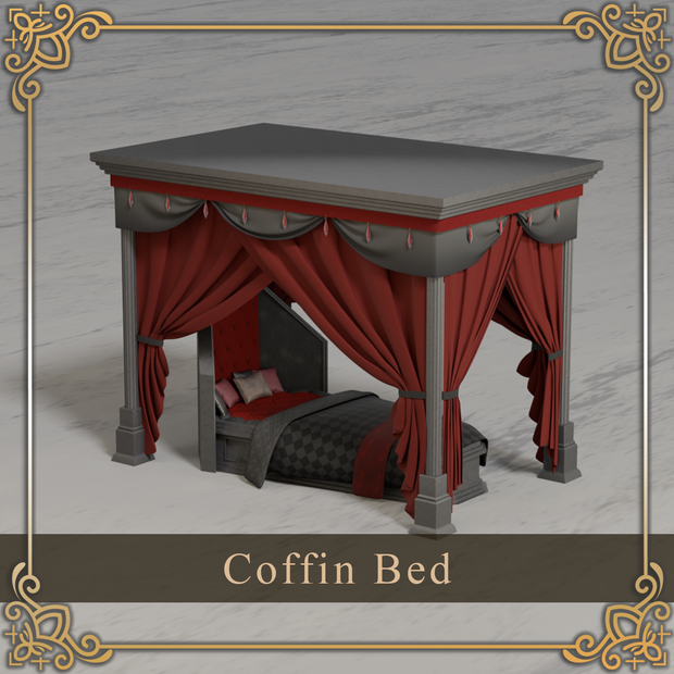棺の天蓋ベッド -CoffinBed-