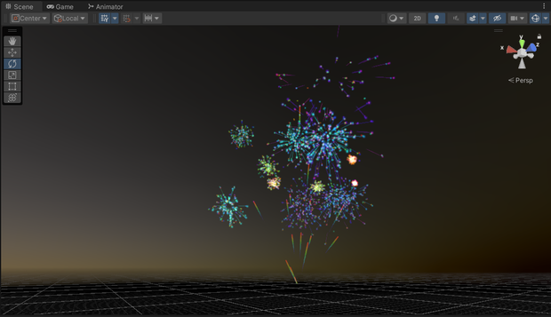 アバター周囲から出せる打ち上げはなび -Fireworks-