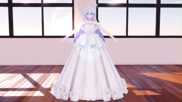 知更鸟 wedding dress【MMD MODEL DL】 - aknx - BOOTH