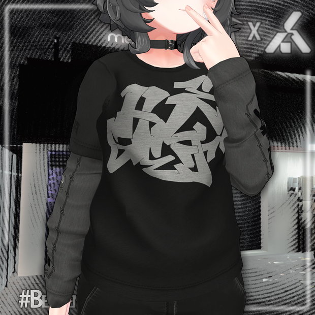 BECKENZI X SHELTER. LAYERED T-SHIRT