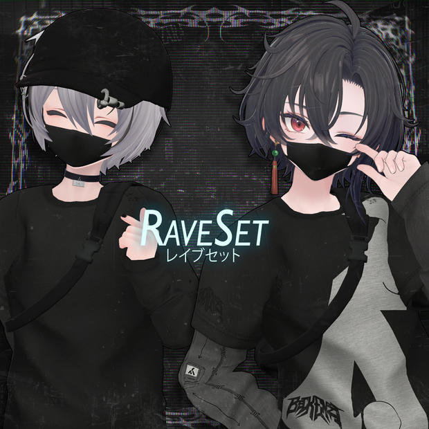 💿BECKENZI X SHELTER レイブセット/RaveSet [男性/Male]
