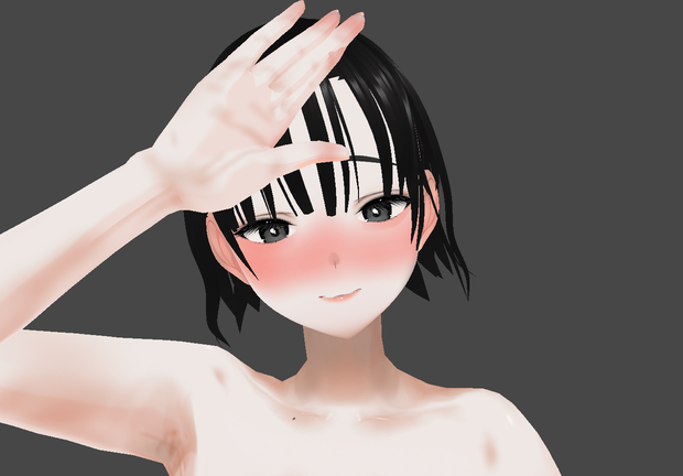 【VRM】【vroid】【オリジナルキャラクター】細身いお【R１８】【童顔】