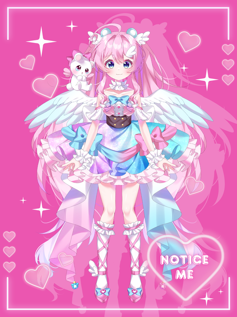 Vtuber立ち絵フレーム素材