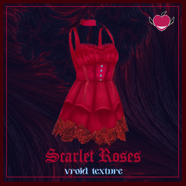 【VRoidテクスチャ】Scarlet Roses - 緋色のバラ