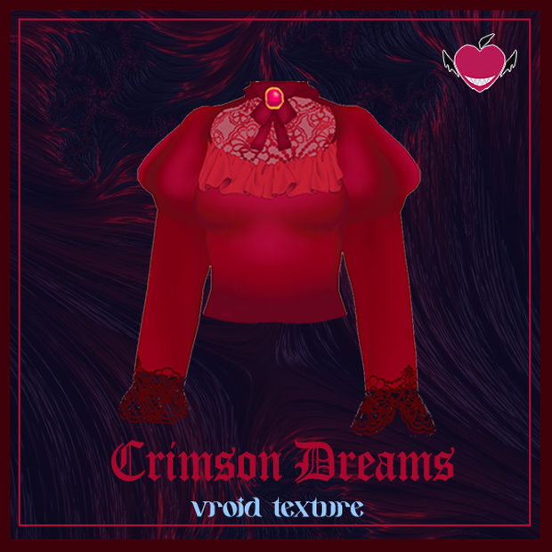 【VRoidテクスチャ】Crimson Dreams - クリムゾン・ドリーム