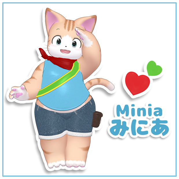 オリジナル3Dモデル「みにあ(Minia)」