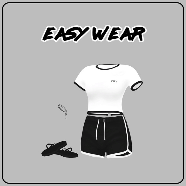 【VRC/PB】イージーウェア / Easy Wear (愛莉/リーファ/桔梗/舞夜/カリン/しお/狐雪/Grus/竜胆/アッシュ/セレスティア/ルーシュカ/森羅/マヌカ/ライム/萌)