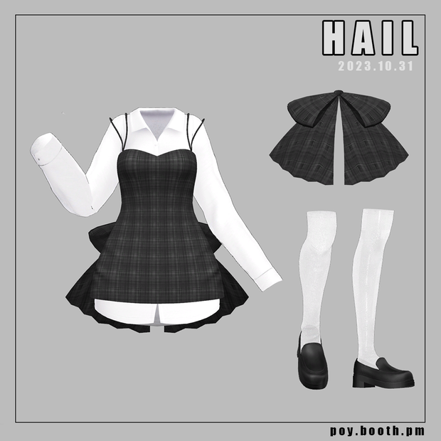 【VRC】 Hail clothes (17 Avatars 対応)