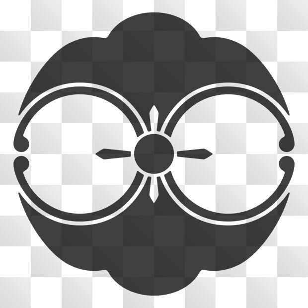 蕨紋 (わらび) 日本の実用家紋 ZIP (AI, PNG, PSD)