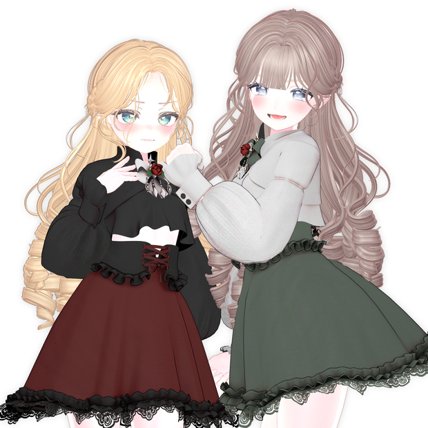 【10アバター対応】Lolita Girl Hair