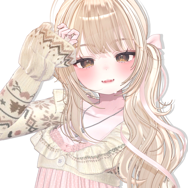 【12アバター対応】 Hazy Bloom Hair