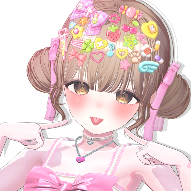 【12アバター対応】 Twin Lolipop Buns🍬