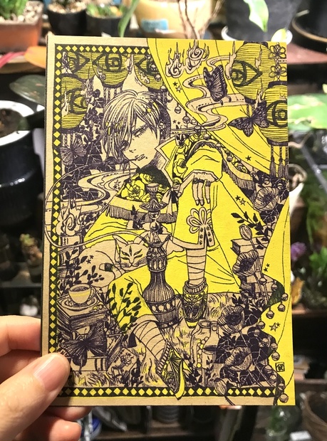 ポストカード【不思議の国のアリス_芋虫】 - 鬼火屋 - BOOTH