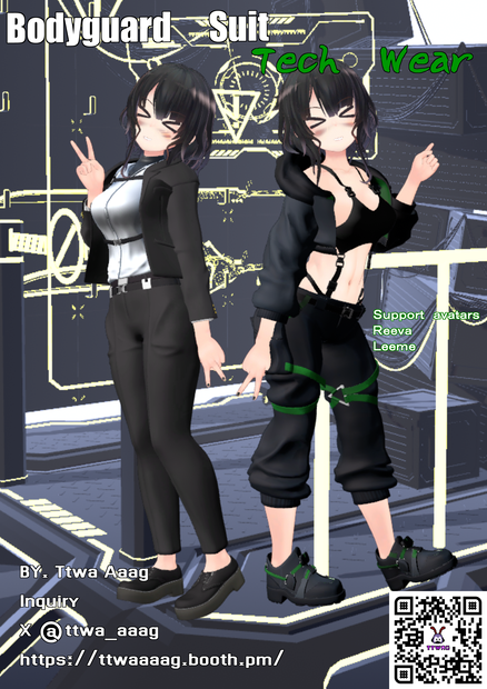 Reeva&Leeme [Bodyguard Suit, Tech Wear]