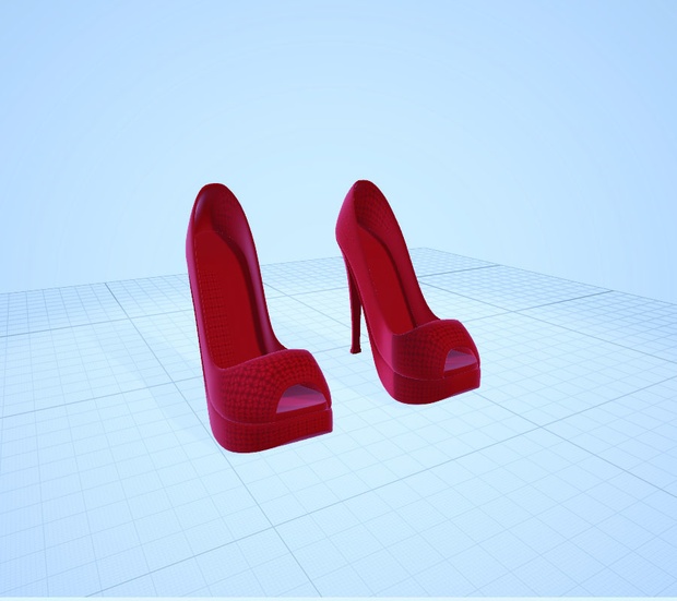 3dモデル 　ハイヒール　靴