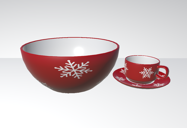 Christmas Bowl and Coffee cup