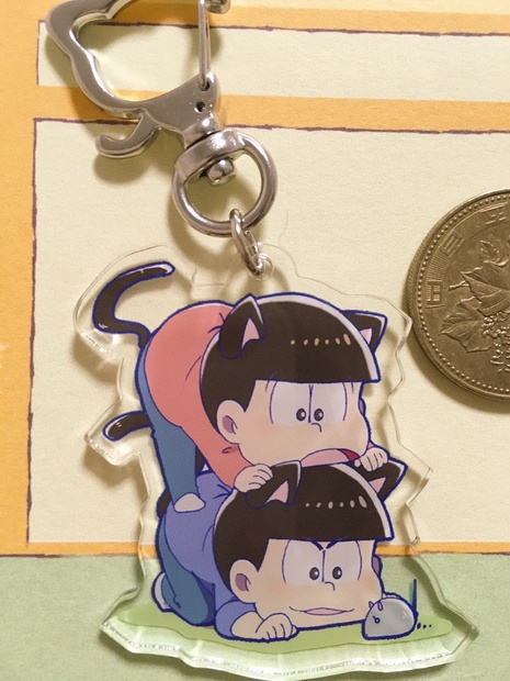 おそ松さん 長兄 ミクガ アクリルキーホルダー 硬質カード カラ松 おそ松 ネコ長兄松アクキー（ネコ型ナスカン - brother honey - BOOTH