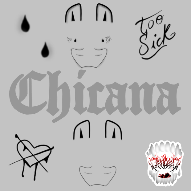 Chicana Clown Face Texture (For Savi Head)
