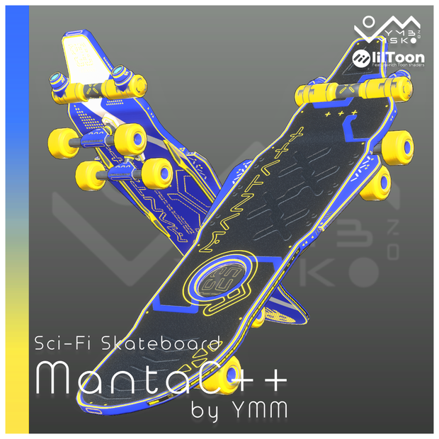 3Dモデル「MantaC++」カラバリ7色有り