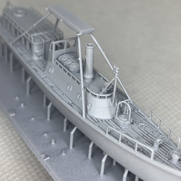 17m水雷艇 1/200 戦艦大和・武蔵 船尾 艦載艇格納庫吊り下げ仕様 艦船模型 Amegraphy 2-17