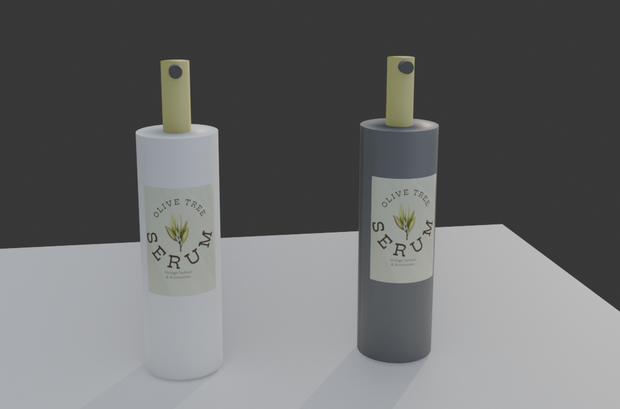 【Blender】美容液っぽいボトル