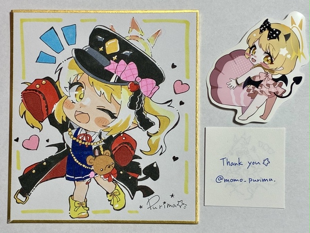ブルアカ】ミニ色紙【イブキちゃん】デフォルメ - momo-p - BOOTH