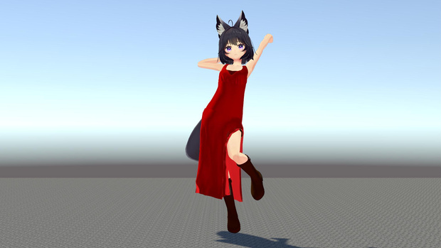 [ティエンちゃん用]スリットが入ったドレス