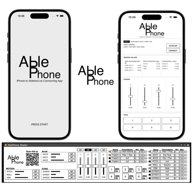 AblePhone --スマホで自在にAbletonLiveを操るアプリ