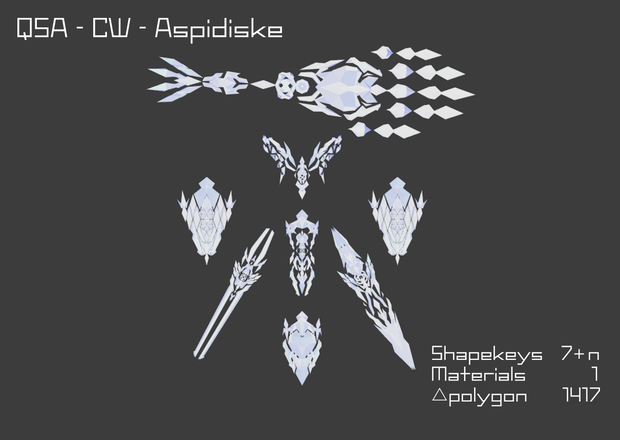 【サブアーム化するオリジナル変形武器(盾)】Aspidiske(アスピディスケ)