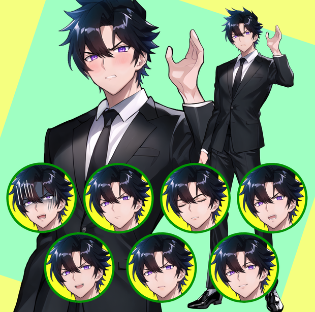 【立ち絵】スーツの青年02【男性】