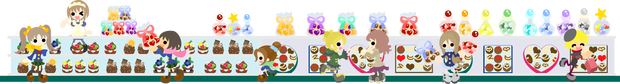 バレンタインのクリップアート「チョコレート屋さん」