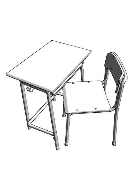 学校の椅子 机 フリー素材 鴨屋書房 Booth