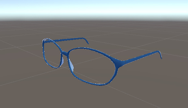 【VRChat想定】シンプルな細いフレームメガネ（3Dモデル）
