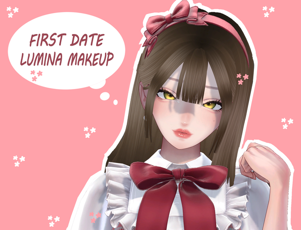Lumina first date makeup + eye tex