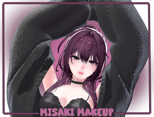 Misaki rosé makeup + eye tex