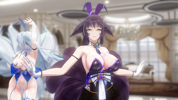 『アズールレーン・武蔵・バニーガール』