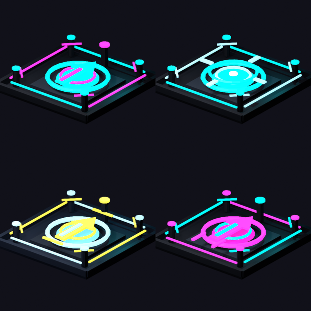 Cyber Neon Checkpoint Pad Mini Pack