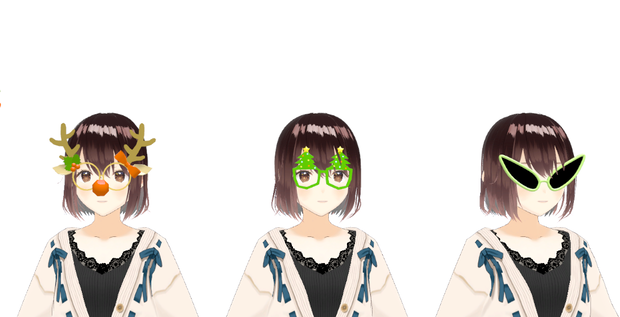 X-mas Objects Package(glasses, 3pieces) 