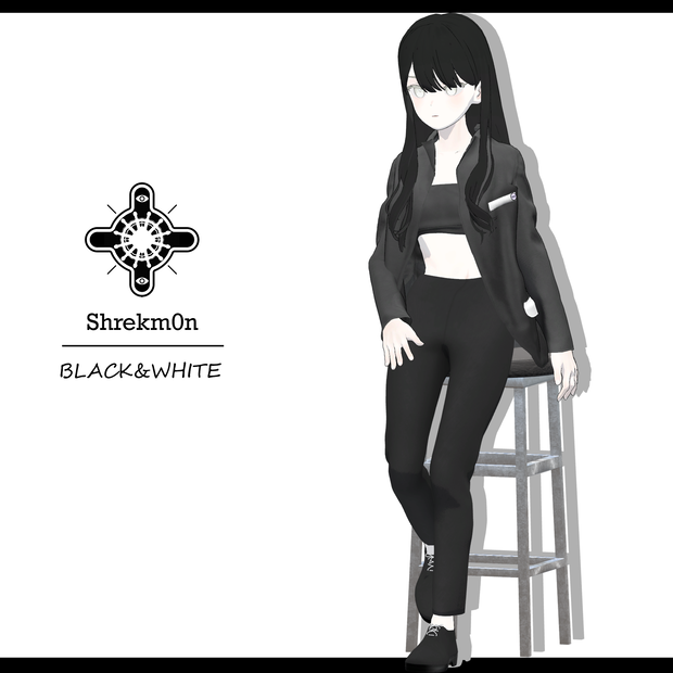 [Grus] casual suit_( Black&White )