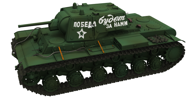 【Shade3D】KV-1 重戦車 1940年型「エクラナミ」