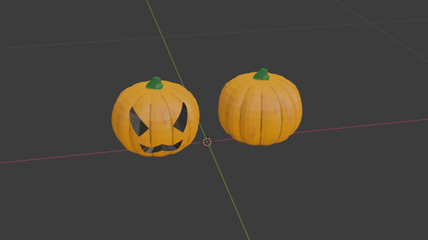【無料】【3Dモデル】ハロウィンのかぼちゃ