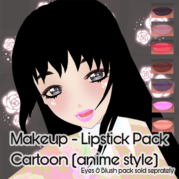 Makeup - Lipstick 9 Pack (Anime Style)