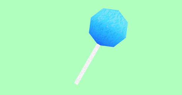 【3Dモデル】レトロスタイルなアイスキャンディ