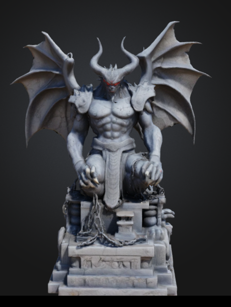 魔王石像
