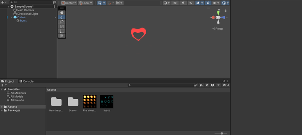 Hearth shape explosion
