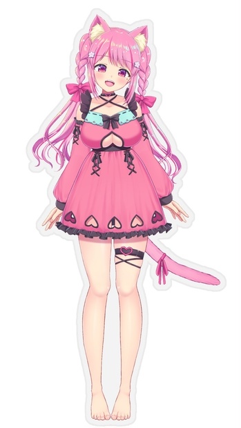 ももにゃ立ち姿アクリルスタンド 130mm 桃奈みゆい Booth