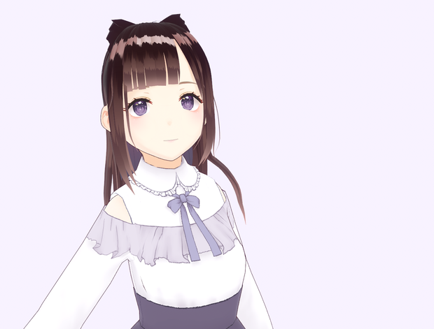 むらさきかわいいワンピース