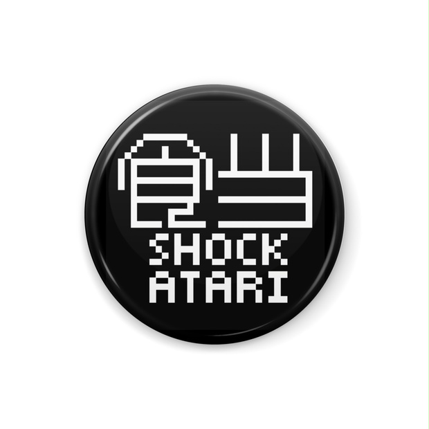 食当 Shock Atariロゴ缶バッジ 25mm 食当 Shock Atari Booth