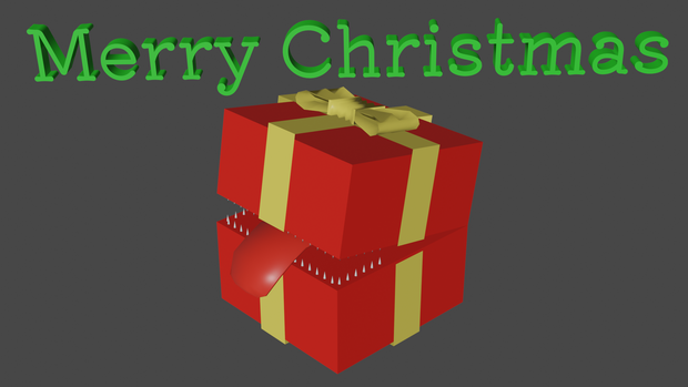 【無料】　VRM　cluster　アバター　3D　クリスマス　ミミック　ローポリ